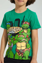 تنزيل الصورة على معرض الصور، Redtag-Green-Turtles-T-Shirt-Character-Boys-2 to 8 Years
