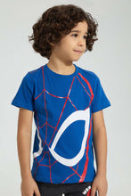 تنزيل الصورة على معرض الصور، Redtag-Blue-Spiderman-T-Shirt-Character-Boys-2 to 8 Years
