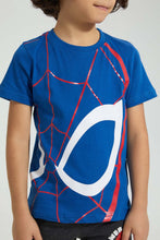 تنزيل الصورة على معرض الصور، Redtag-Blue-Spiderman-T-Shirt-Character-Boys-2 to 8 Years
