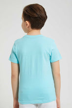 تنزيل الصورة على معرض الصور، Redtag-Blue-Mickey-T-Shirt-All-Over-Prints-Boys-2 to 8 Years
