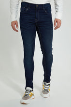 Load image into Gallery viewer, Redtag-Rinse-Wash-5-Pocket-Knit-Denim-Jean-Jeans-Slim-Fit-Men&#39;s-
