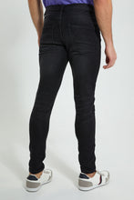 Load image into Gallery viewer, Redtag-Charcoal-5-Pocket-Knit-Denim-Jean-Jeans-Slim-Fit-Men&#39;s-
