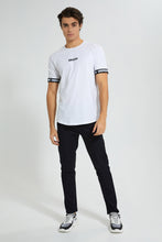 Load image into Gallery viewer, Redtag-Black-5-Pocket-Knit-Denim-Jean-Jeans-Slim-Fit-Men&#39;s-
