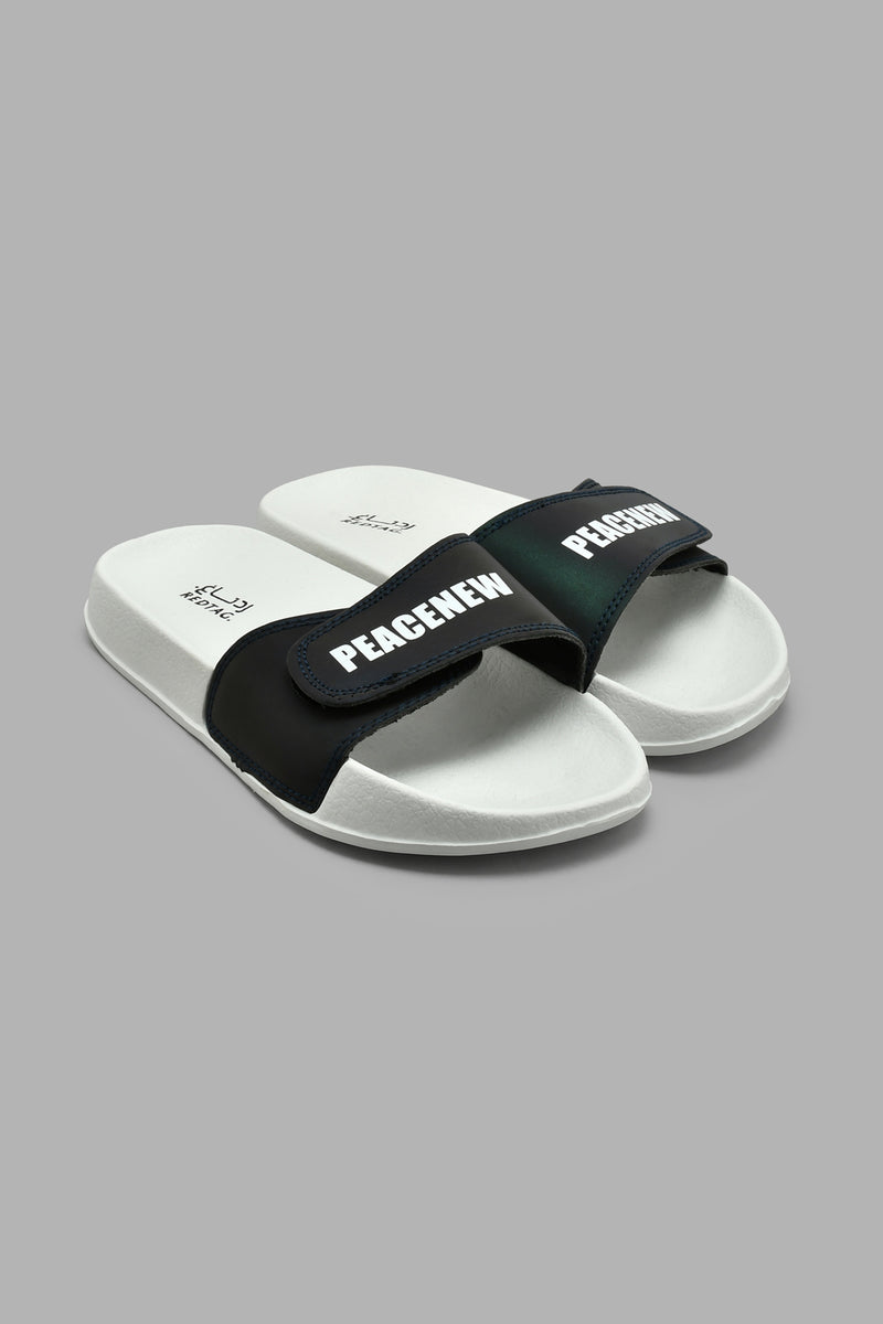 Redtag-White-Velcro-Strap-Slide-Colour:White,-Filter:Girls-Footwear-(5-to-14-Yrs),-GSR-Flip-Flops,-New-In,-New-In-GSR-FOO,-Non-Sale,-S22A,-Section:Kidswear-Senior-Girls-5 to 14 Years