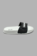 Load image into Gallery viewer, Redtag-White-Velcro-Strap-Slide-Colour:White,-Filter:Girls-Footwear-(5-to-14-Yrs),-GSR-Flip-Flops,-New-In,-New-In-GSR-FOO,-Non-Sale,-S22A,-Section:Kidswear-Senior-Girls-5 to 14 Years
