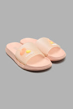 Load image into Gallery viewer, Redtag-Pale-Pink-&quot;Mango&quot;-Slogan-Slide-Colour:Orange,-Filter:Girls-Footwear-(5-to-14-Yrs),-GSR-Flip-Flops,-New-In,-New-In-GSR-FOO,-Non-Sale,-S22A,-Section:Kidswear-Senior-Girls-5 to 14 Years
