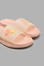 Load image into Gallery viewer, Redtag-Pale-Pink-&quot;Mango&quot;-Slogan-Slide-Colour:Orange,-Filter:Girls-Footwear-(5-to-14-Yrs),-GSR-Flip-Flops,-New-In,-New-In-GSR-FOO,-Non-Sale,-S22A,-Section:Kidswear-Senior-Girls-5 to 14 Years
