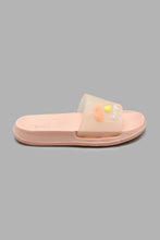 Load image into Gallery viewer, Redtag-Pale-Pink-&quot;Mango&quot;-Slogan-Slide-Colour:Orange,-Filter:Girls-Footwear-(5-to-14-Yrs),-GSR-Flip-Flops,-New-In,-New-In-GSR-FOO,-Non-Sale,-S22A,-Section:Kidswear-Senior-Girls-5 to 14 Years
