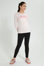 Load image into Gallery viewer, Redtag-Pink-Long-Sleeve-Graphic-T-Shirts-Graphic-Prints-Senior-Girls-9 to 14 Years
