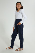 تنزيل الصورة على معرض الصور، Redtag-Black-White-Stripes-Plaid-Trouser-Cargo-Pants-Senior-Girls-9 to 14 Years
