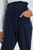 Redtag-Black-White-Stripes-Plaid-Trouser-Cargo-Pants-Senior-Girls-9 to 14 Years