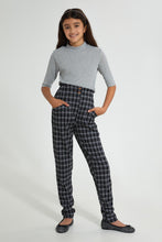 تنزيل الصورة على معرض الصور، Redtag-Grey/White-Stripes-Plaid-Trouser-Cargo-Pants-Senior-Girls-9 to 14 Years
