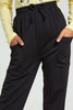 Redtag-Black-Jogger-Cargo-Pants-Senior-Girls-9 to 14 Years