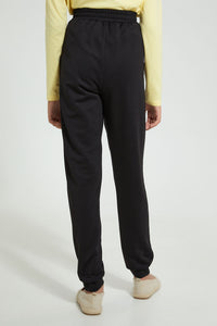 Redtag-Black-Jogger-Cargo-Pants-Senior-Girls-9 to 14 Years