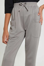 تنزيل الصورة على معرض الصور، Redtag-Grey-Jogger-Cargo-Pants-Senior-Girls-9 to 14 Years
