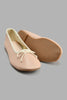 Redtag-Pink-Bow-Trim-Ballerina-Colour:pink,-Filter:Girls-Footwear-(5-to-14-Yrs),-GSR-Casual-Shoes,-New-In,-New-In-GSR-FOO,-Non-Sale,-S22A,-Section:Kidswear-Senior-Girls-5 to 14 Years