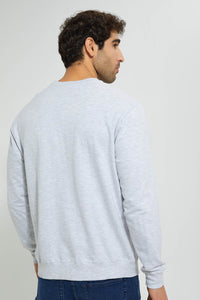 Redtag-Ecru-Crew-Neck-Sweatshirt-Sweatshirts-Men's-
