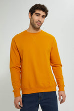تنزيل الصورة على معرض الصور، Redtag-Yellow-Crew-Neck-Sweatshirt-Sweatshirts-Men&#39;s-
