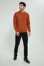 تنزيل الصورة على معرض الصور، Redtag-Rust-Crew-Neck-Sweatshirt-Sweatshirts-Men&#39;s-

