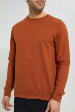 تنزيل الصورة على معرض الصور، Redtag-Rust-Crew-Neck-Sweatshirt-Sweatshirts-Men&#39;s-
