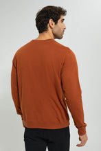 تنزيل الصورة على معرض الصور، Redtag-Rust-Crew-Neck-Sweatshirt-Sweatshirts-Men&#39;s-
