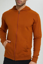 تنزيل الصورة على معرض الصور، Redtag-Rust-Zipper-Hoodie-Sweatshirts-Men&#39;s-
