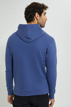 تنزيل الصورة على معرض الصور، Redtag-Blue-Zipper-Hoodie-Sweatshirts-Men&#39;s-
