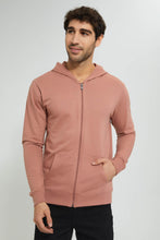 تنزيل الصورة على معرض الصور، Redtag-Pink-Zipper-Hoodie-Sweatshirts-Men&#39;s-
