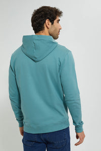 Redtag-Green-Zipper-Hoodie-Sweatshirts-Men's-