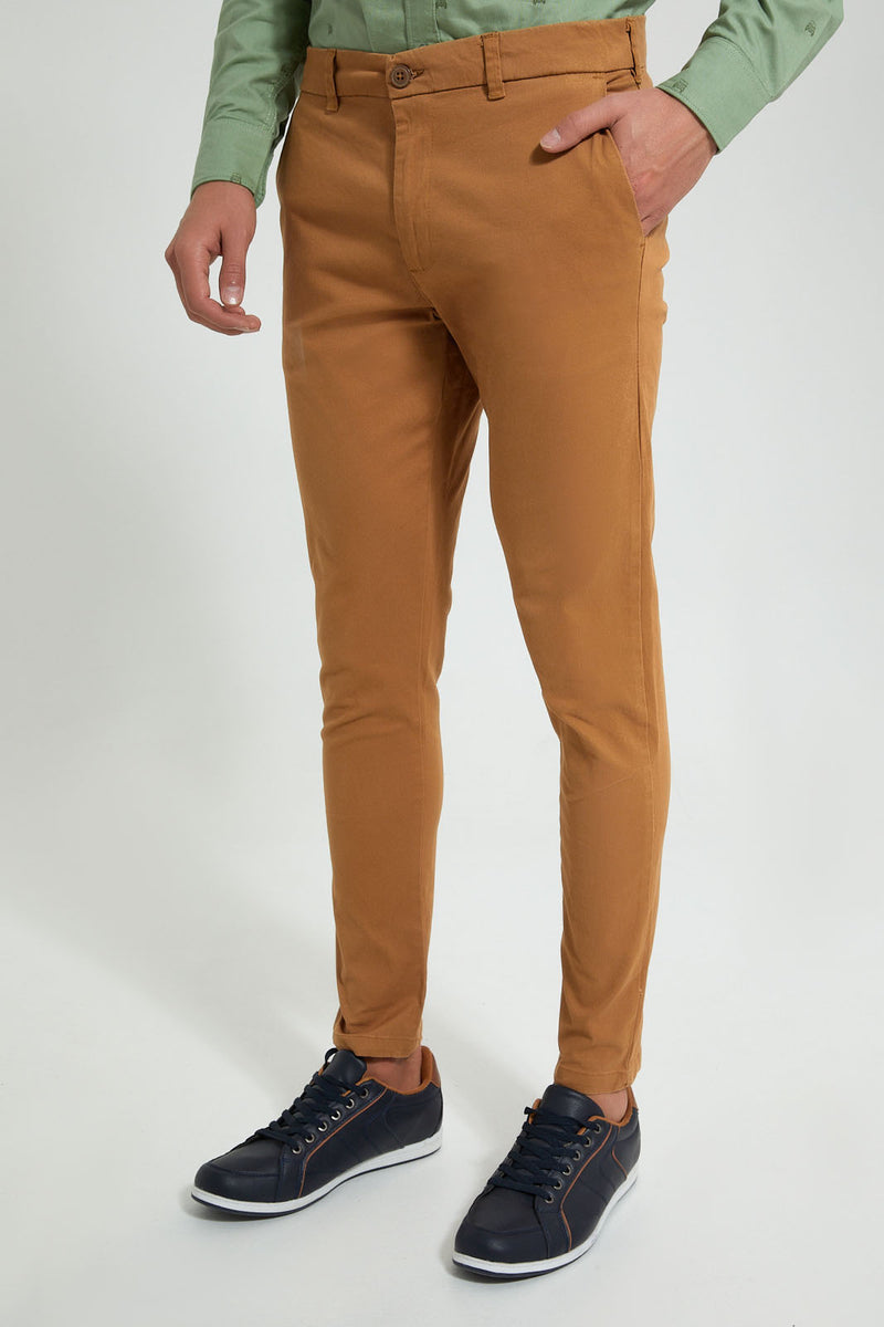 Redtag-Tan-Brown-Chino-Pant-Trousers-Men's-