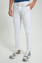 Load image into Gallery viewer, Redtag-White-Chino-Pant-Trousers-Men&#39;s-
