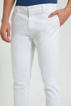 Load image into Gallery viewer, Redtag-White-Chino-Pant-Trousers-Men&#39;s-
