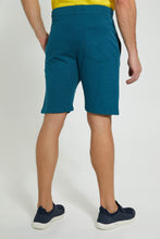 تنزيل الصورة على معرض الصور، Redtag-Green-Terry-Shorts-With-Placement-Print-Active-Shorts-Men&#39;s-
