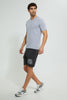 Redtag-Charcoal-Terry-Shorts-With-Placement-Print-Active-Shorts-Men's-