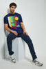 Redtag-Navy-Digital-Printed-T-Shirt-Graphic-Prints-Men's-