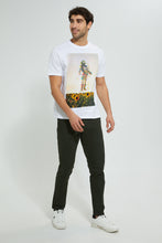 Load image into Gallery viewer, Redtag-White-Digital-Printed-T-Shirt-Graphic-Prints-Men&#39;s-
