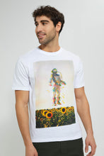 Load image into Gallery viewer, Redtag-White-Digital-Printed-T-Shirt-Graphic-Prints-Men&#39;s-
