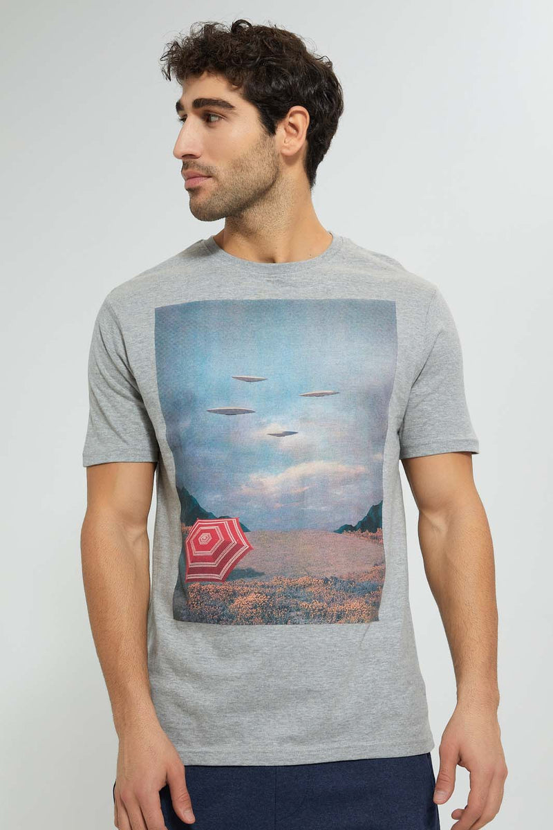 Redtag-Grey-Digital-Printed-T-Shirt-Graphic-Prints-Men's-