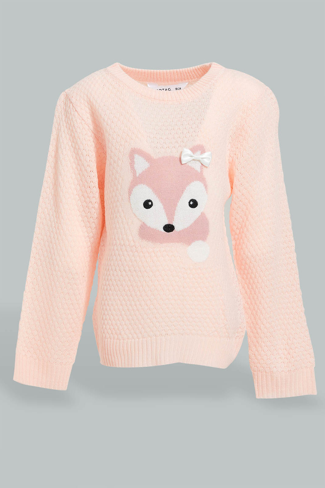 Redtag-Pink-Printed-Pullover-Pullovers-Infant-Girls-3 to 24 Months