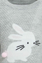تنزيل الصورة على معرض الصور، Redtag-Grey-Melange-Printed-Pullover-Pullovers-Infant-Girls-3 to 24 Months
