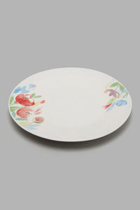 White Floral Print Dinner Set (20 Piece)