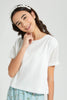 Redtag-White-Chiffly-Crop-Top-Blouses-Senior-Girls-9 to 14 Years