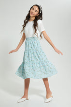 Load image into Gallery viewer, Redtag-White-Chiffly-Crop-Top-Blouses-Senior-Girls-9 to 14 Years
