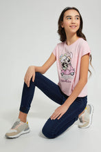 تنزيل الصورة على معرض الصور، Redtag-Dk-Wash-Knitted-Jogger-Jeggings-Senior-Girls-9 to 14 Years
