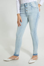 Load image into Gallery viewer, Redtag-Light-Wash-Skinny-High-Rise-Jean-Jeans-Skinny-Fit-Senior-Girls-9 to 14 Years
