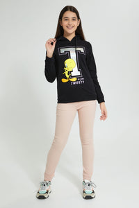 Redtag-Pink-Colored-Knitted-Joger-Jeggings-Senior-Girls-9 to 14 Years
