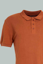 Load image into Gallery viewer, Redtag-Rust-Pique-Polo-Shirt-Polo-Shirts-Men&#39;s-
