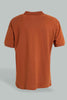 Redtag-Rust-Pique-Polo-Shirt-Polo-Shirts-Men's-