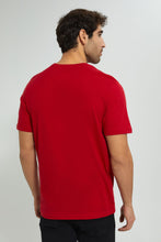 Load image into Gallery viewer, Redtag-Red-Graphic-T-Shirt-Graphic-Prints-Men&#39;s-
