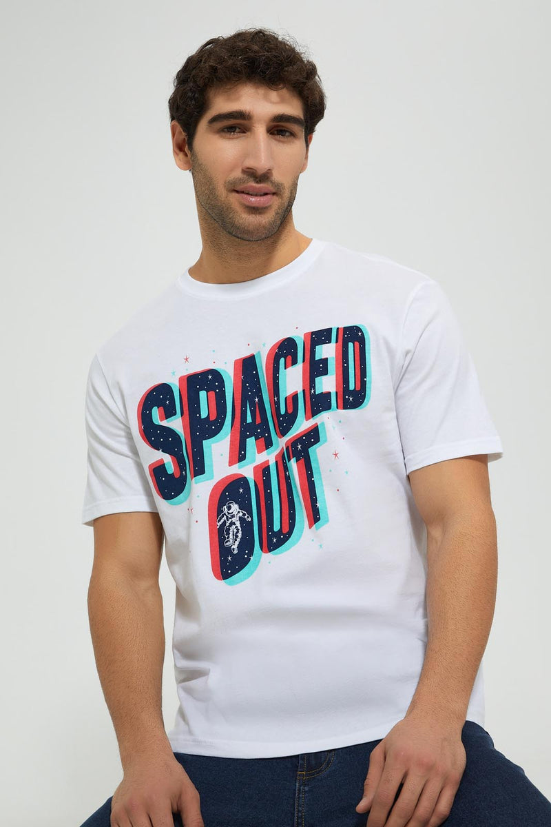 Redtag-White-Graphic-T-Shirt-Graphic-Prints-Men's-